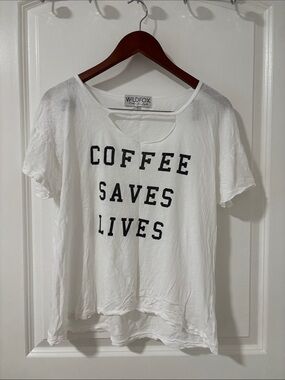 Wildfox White coffee tee